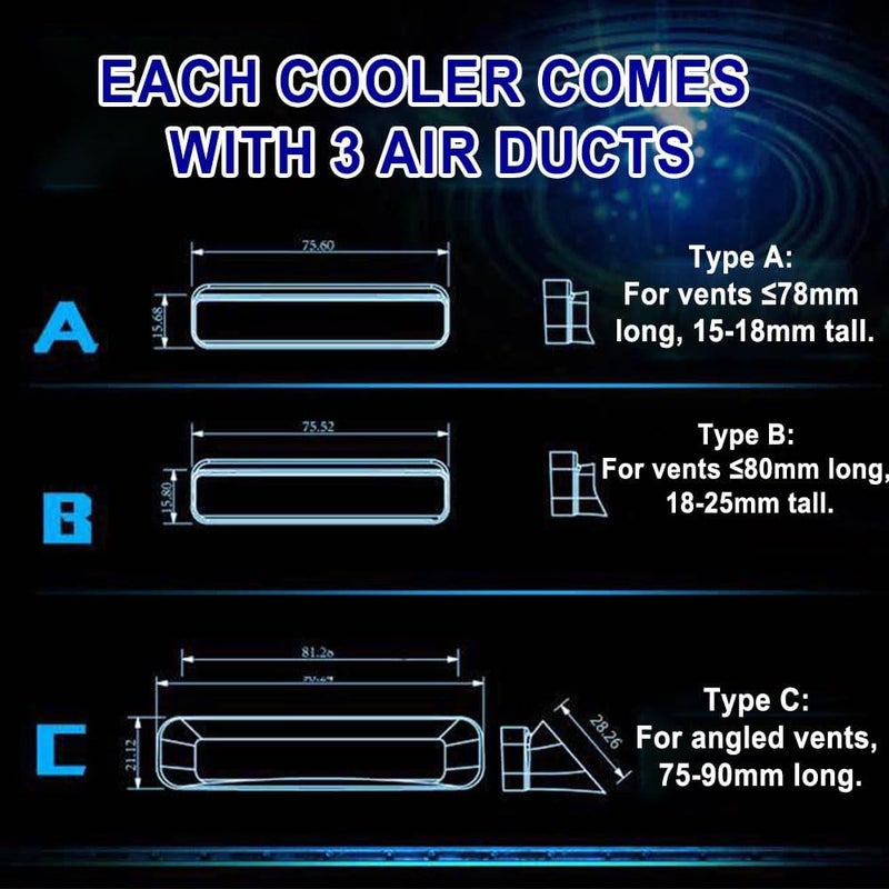 Elfzone Laptop Cooling - Laptop Cooler with Vacuum Fan，Gaming Laptop Fan with Display ，4000 RPM - Portable - Compatible with Laptop Cooling Pads - Image 5